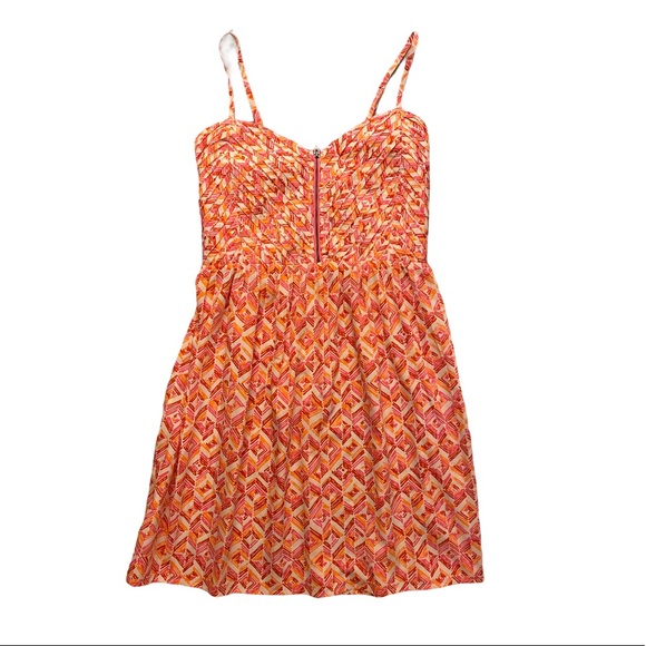 Roxy Dresses & Skirts - ROXY Orange and Pink Patterned Dress